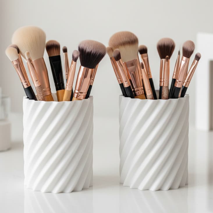 Porta Lápis Organizador Multiuso Design Moderno Caneta Pincel Treco Mesa