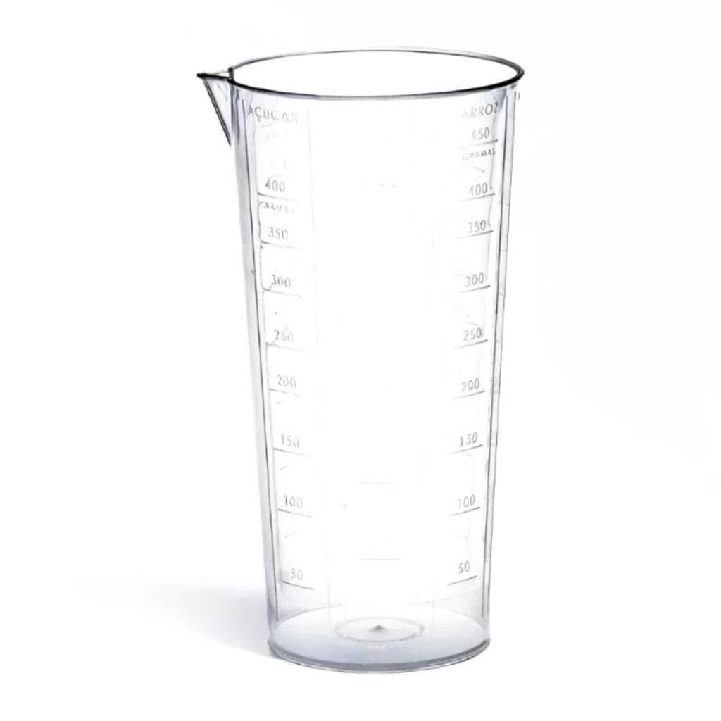 Copo Graduado Medidor de 500ml / gramas com Graduação de Xícara, Chocolate, Semolina, 500ml