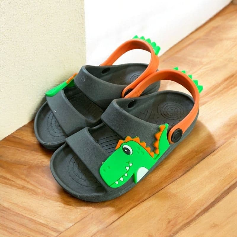 Sandália infantil para Meninos jacaré feliz Papete confortável