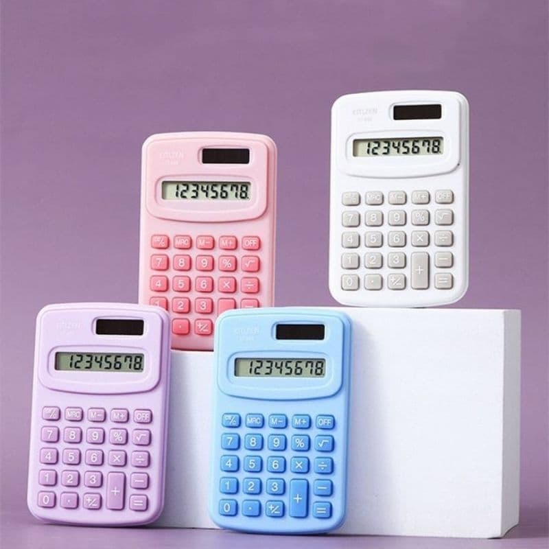 Calculadora de Bolso 8 Dígitos Escolar ou Levar na Bolsa Colorida