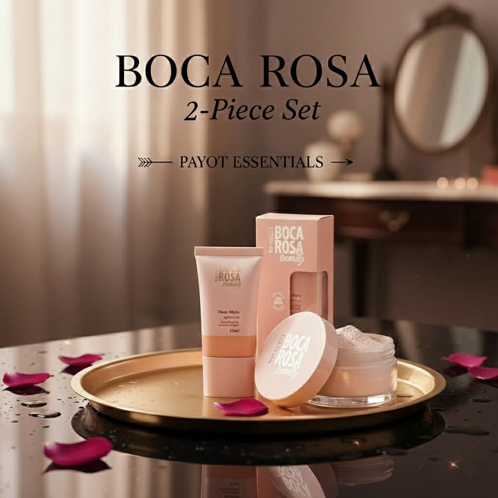 Kit Boca Rosa Beauty by Payot com Base Facial e Pó Solto – Essentials 2 Peças