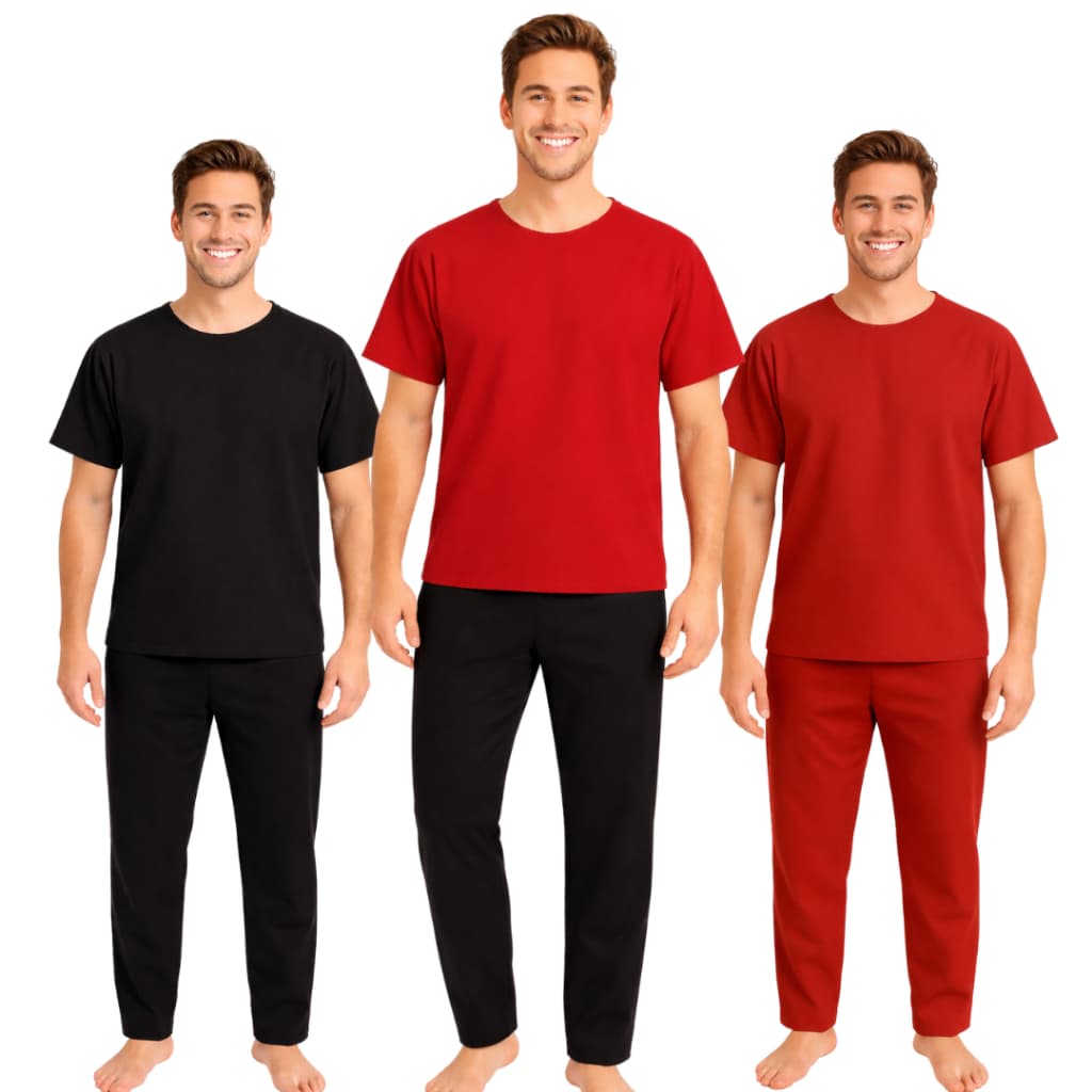 Conjunto Masculino Umbanda e Candomblé Oxford Premium Exu e Pomba Gira Unissex