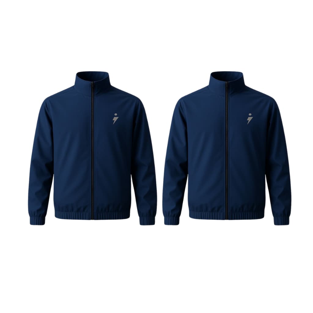 KIT 2 JAQUETA CORTA VENTO MASCULINA LISA COM ZÍPER ACADEMIA TREINO