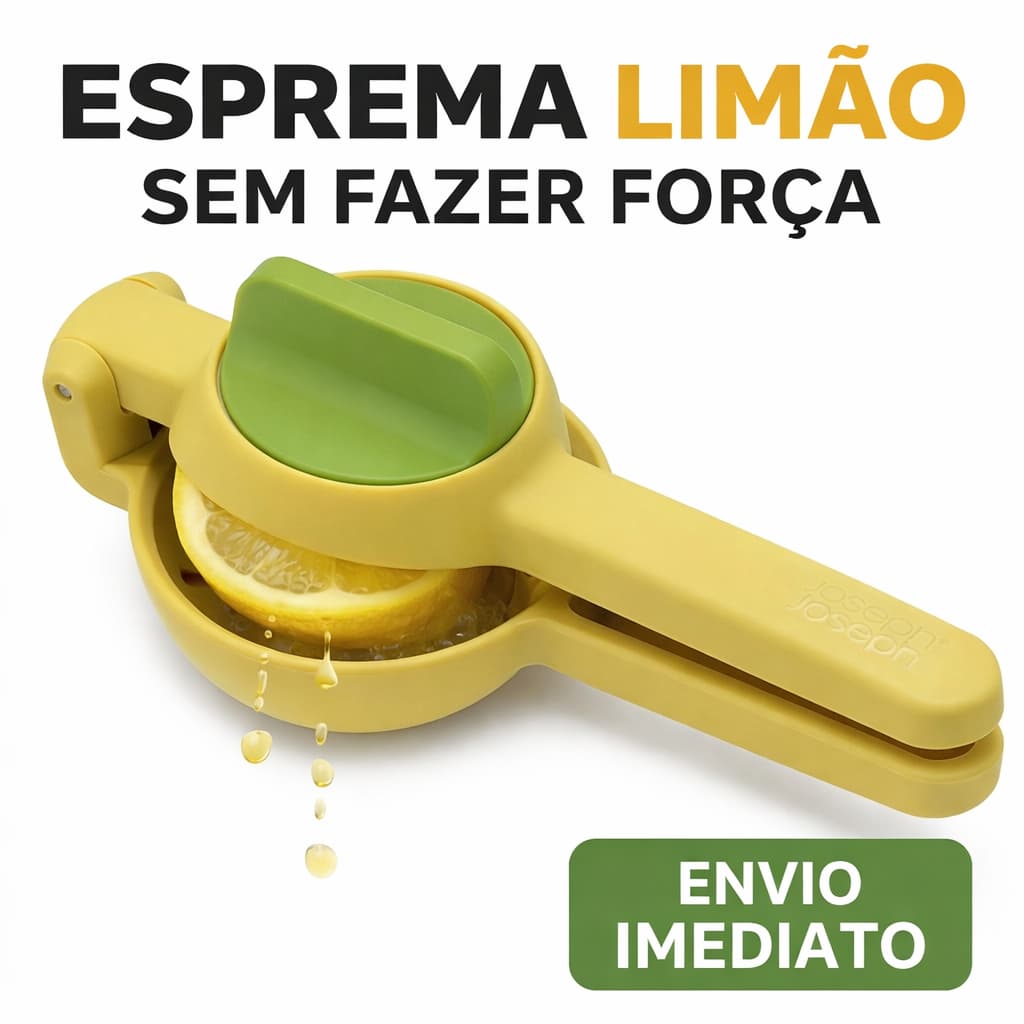 Espremedor de Limão Manual em Plástico Reforçado – Mais Suco com Menos Esforço