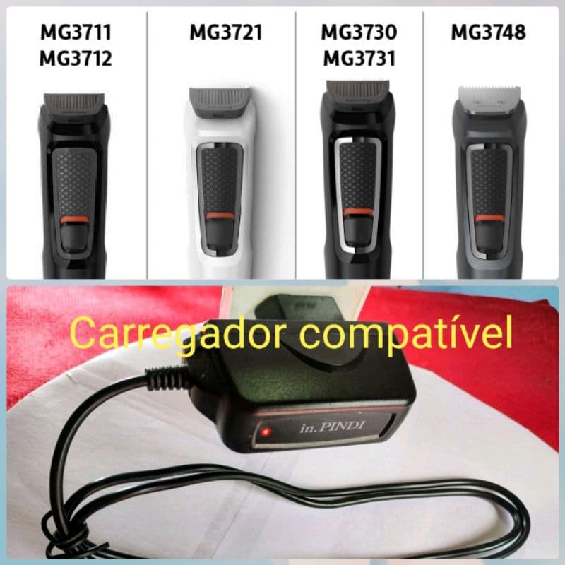 Fonte carregador 4,3V compatível com diversos tipos de aparelhos da Philips. de