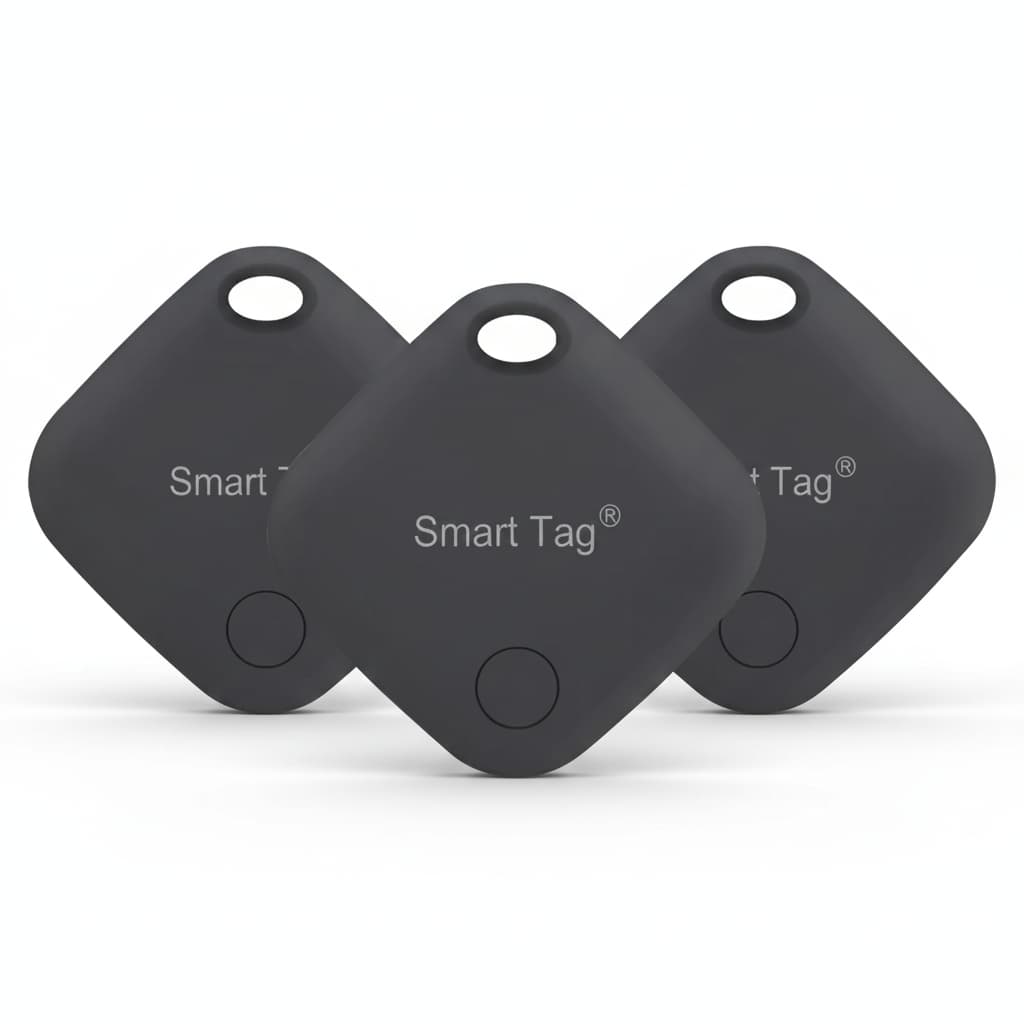 Kit 3 Rastreadores AirTag GPS para iPhone Compatível com App Buscar iOS Apple - Preto