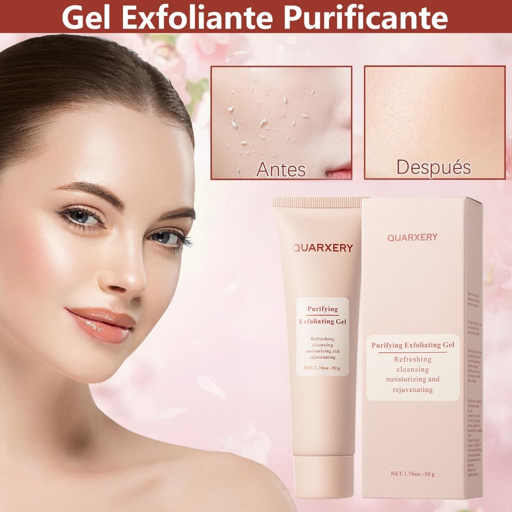 Gel Exfoliante Purificante Quarxery |  Gel Esfoliante Corporal | Todos Tipos De