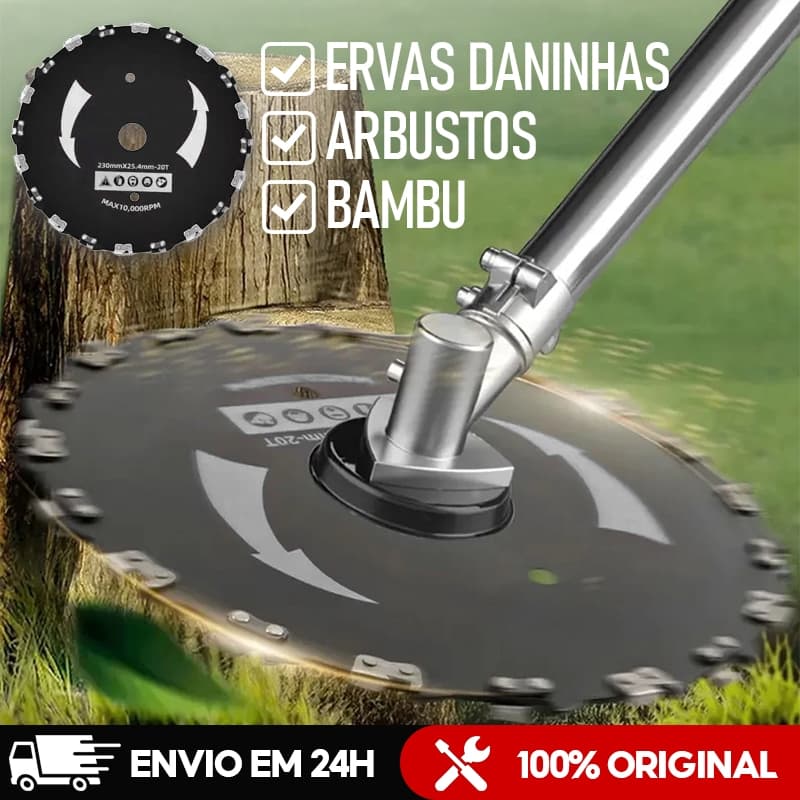 Disco de 20 Dentes para Roçadeira em Aço de Alta - Durabilidade e Eficiência no Corte de Vegetação