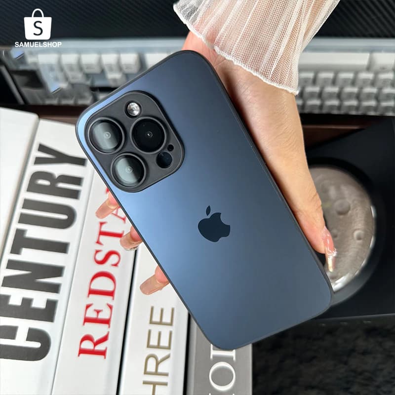 Capa de Vidro Fosco AG-Glass | Proteção Total com Anti-Impressões Digitais para iPhone 12/14/15/16