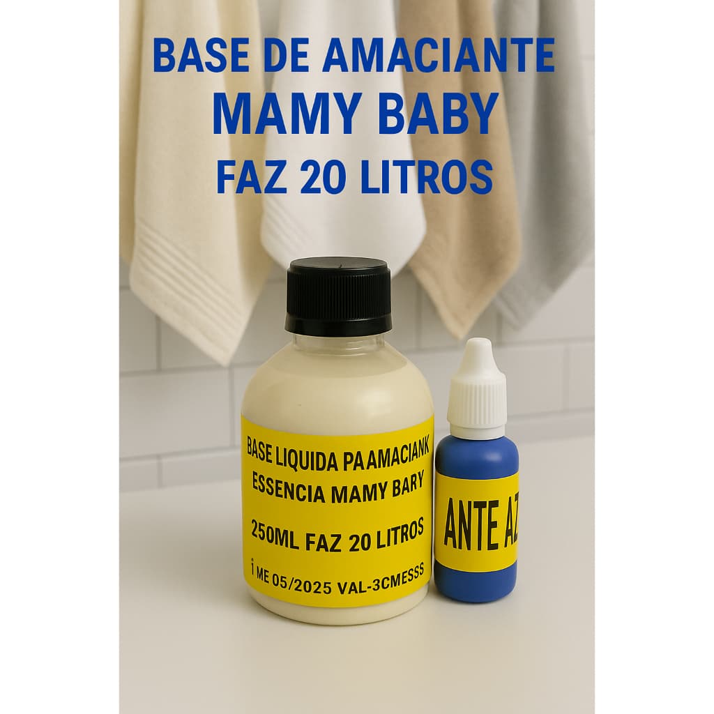 NOVA BASE CONCENTRADA PARA AMACIANTE MAMY BABY FAZ 20 LITROS.