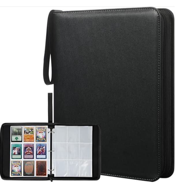 Álbum Fichário Para 900 Cards Pokémon Magic Yugioh Com Ziper