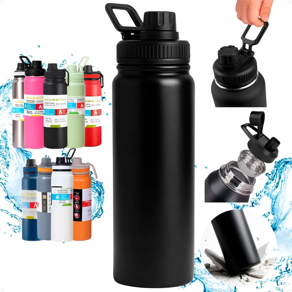 Garrafa Térmica 800ml Espacial Quente & Frio Com Isolamento Térmico De Grande Capacidade