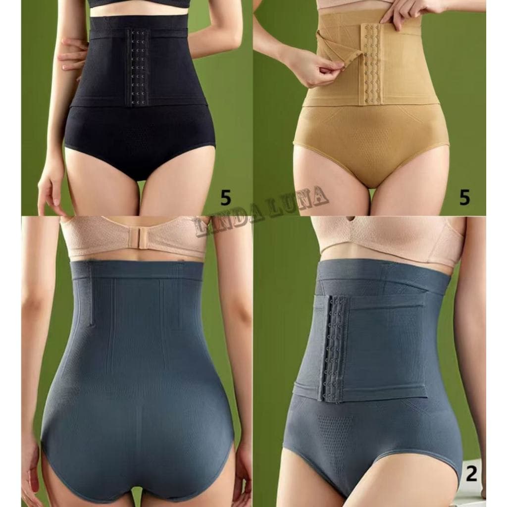 Calcinha Modeladora de Cintura Alta com Fecho de Gancho