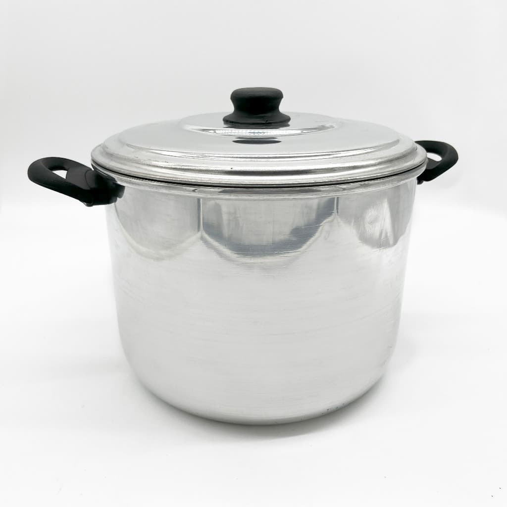 Caldeirão de Alumínio Nº 20 | 4L |  Linha Polida | Com Tampa | Fabricação Própria