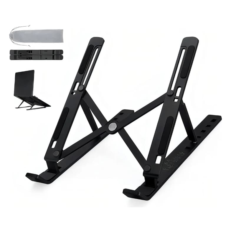 Suporte Apoio De Notebook Laptop Compacto Articulado Preto Suporte Base