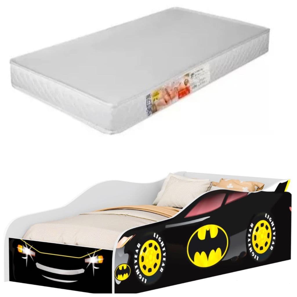 Cama Infantil Cama Carro McQueen com Colchão Para Quanrto Juvenil Feito em MDF Resistente