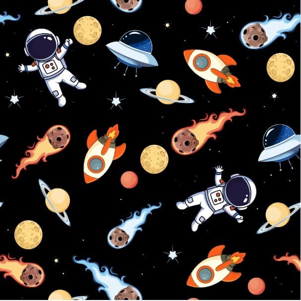 Tecido Cetim Estampado Personagens 237 - 150 de Largura