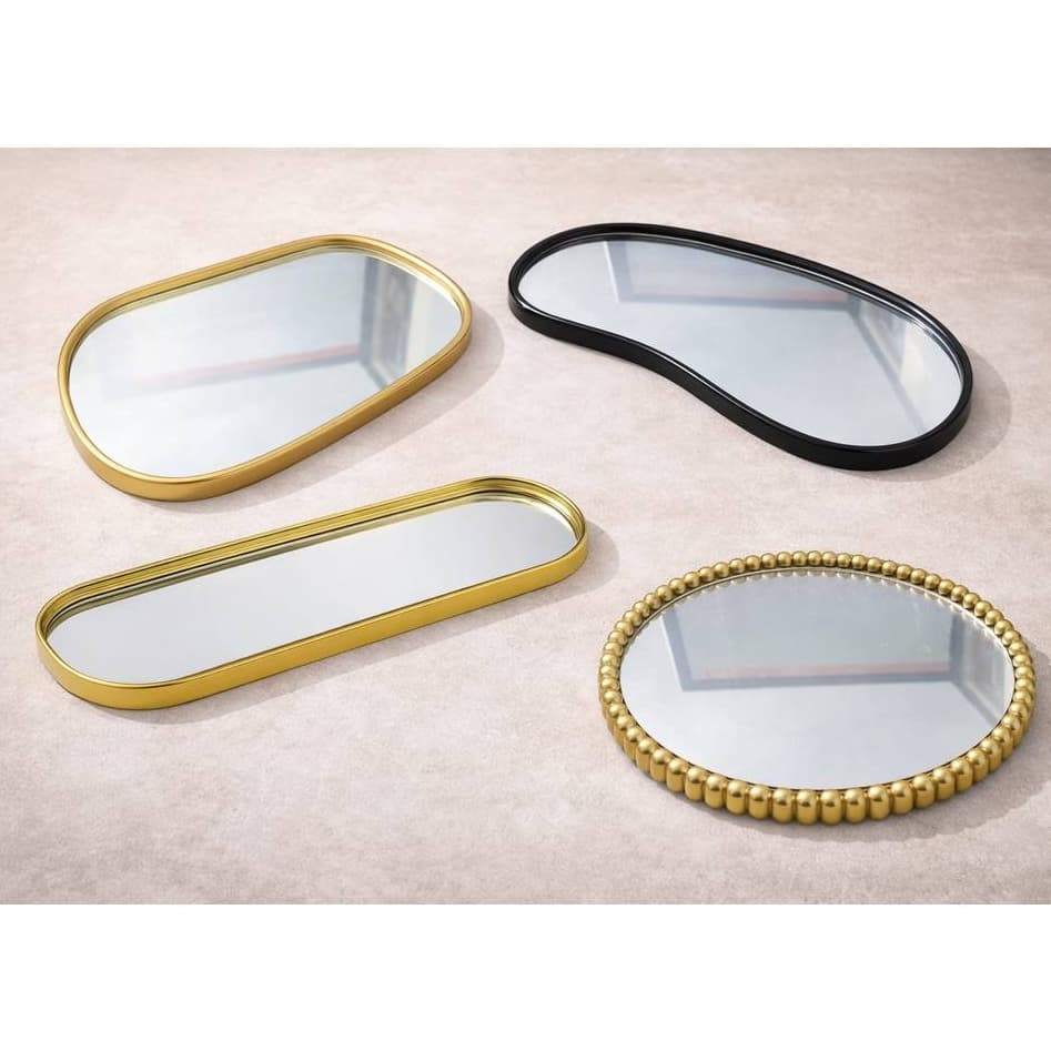 Bandeja Espelhada Banheiro Lavabo Bandeja Decorativa Multiuso