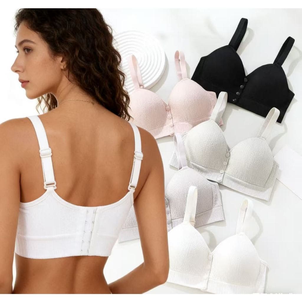 Sutiã Confortável Multicor com Fecho na Frente
