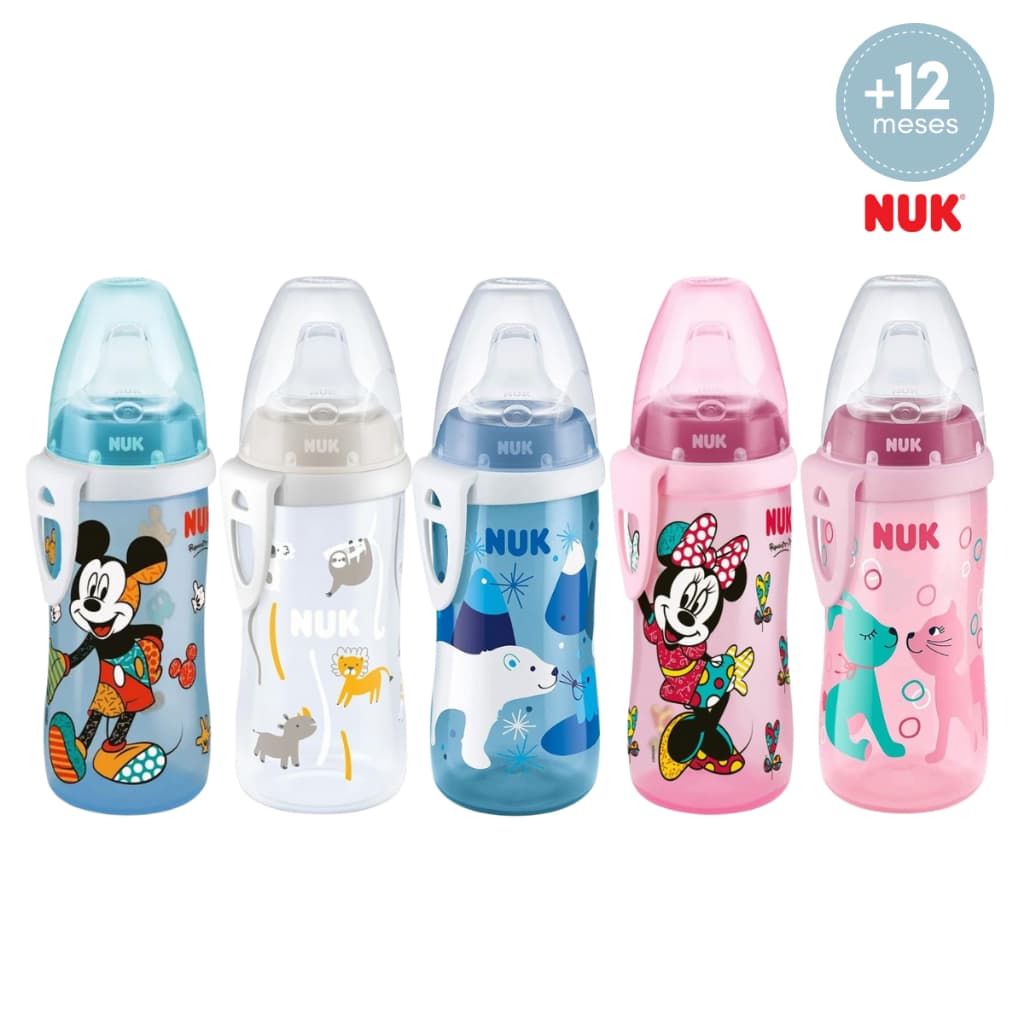 Copo Infantil de Treinamento Active Cup Nuk Antivazamento 300mL +12 meses First Choice 1 Unidade