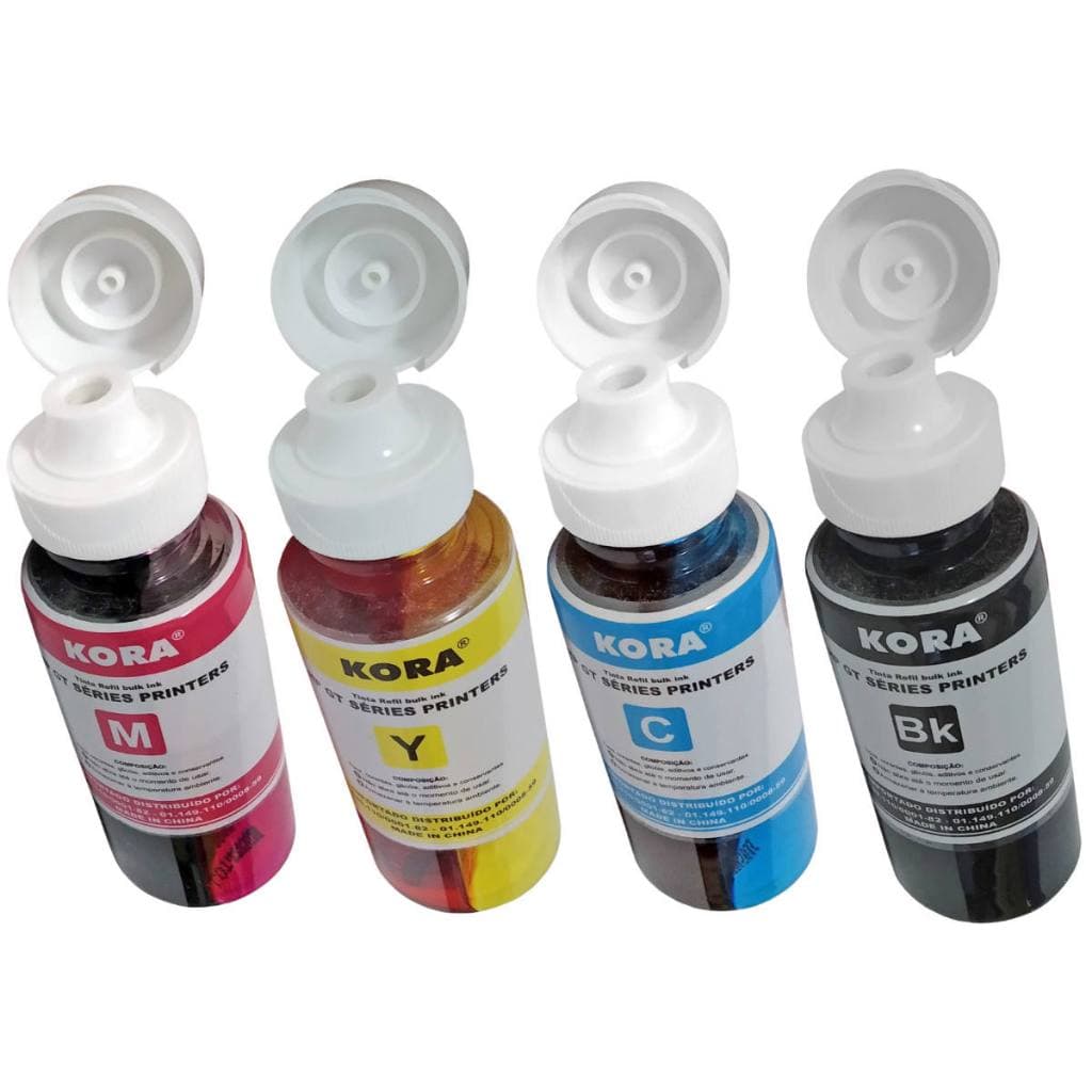 Kit 4 Refil Tinta Compatível P/ HP Gt51 Gt52 Deskjet Gt