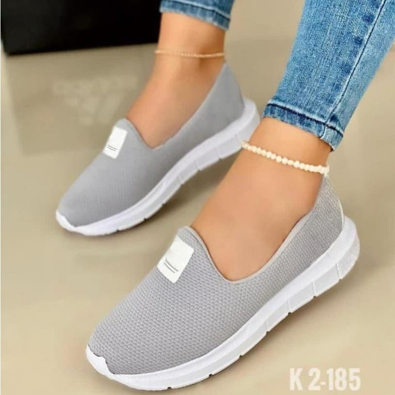 Tênis Sapatilha Feminino Casual Slip-on Calce Fácil Leveza ao Caminhar