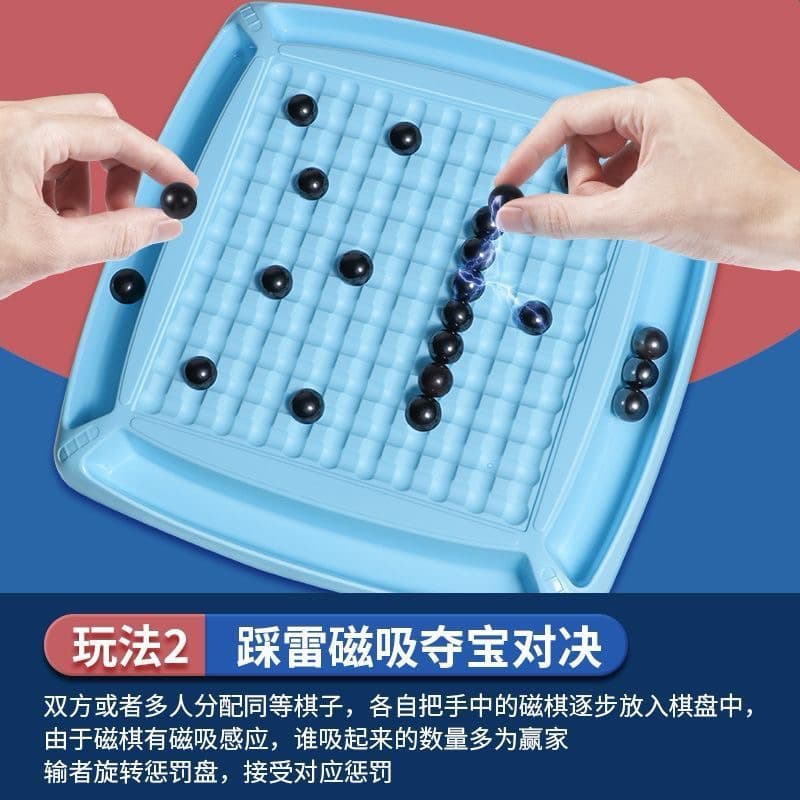 Kit 12Jogo De Xadrez Magnético Mesa Divertido Tabuleiro Multiplayer Para Casa