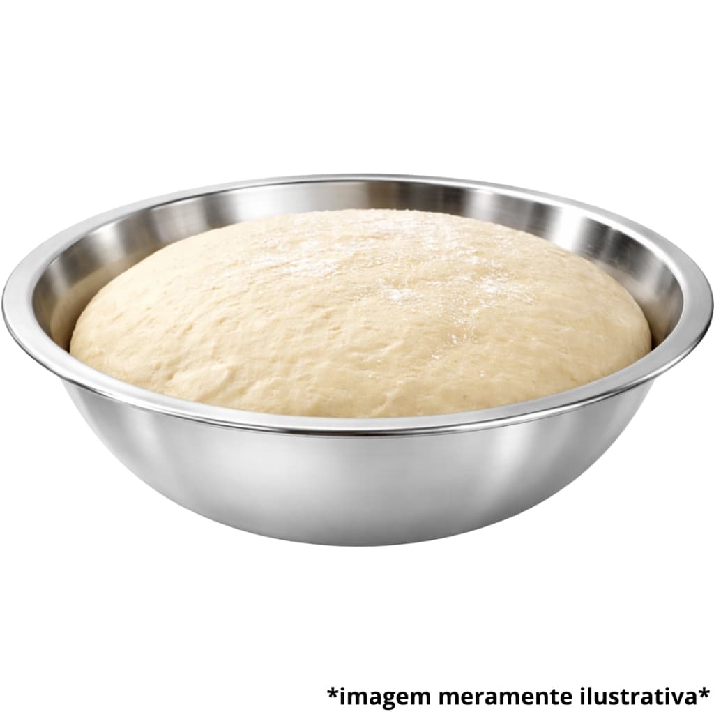 Bacia Inox 60cm Multiuso Profissional Cozinha Restaurante – Preparo de Alimentos – Ke Home