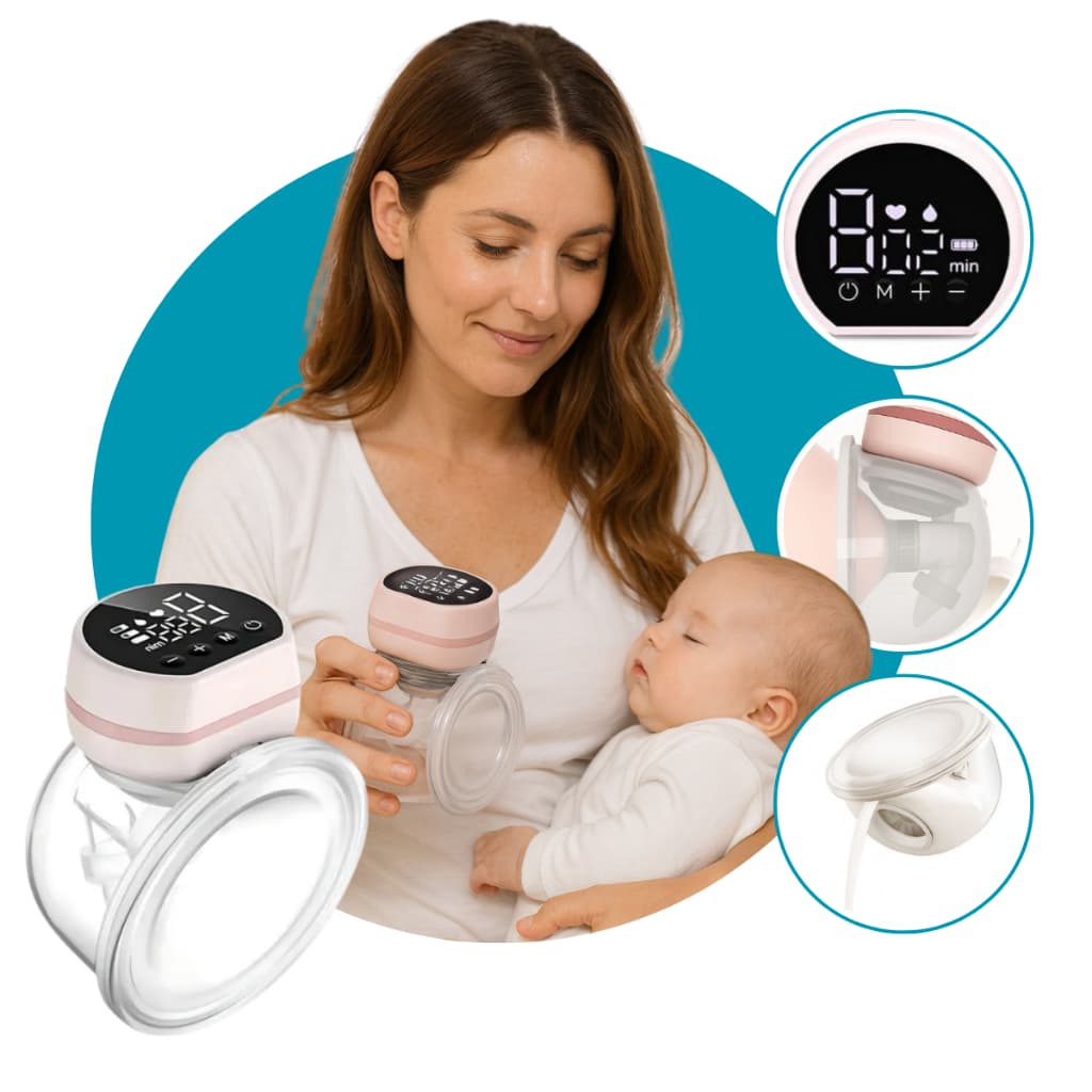 Bomba de Tirar Leite Elétrica Portátil e Recarregável | Extrator de Leite Materno Sem Fio e Confortável