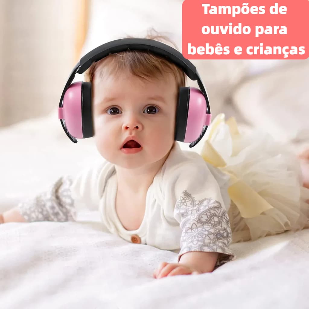 Fones De Ouvido Infantis Com Cancelamento De Ruído-Proteção Confortável Para Bebês E CriançasAbafador De Ruídos LEF-1218