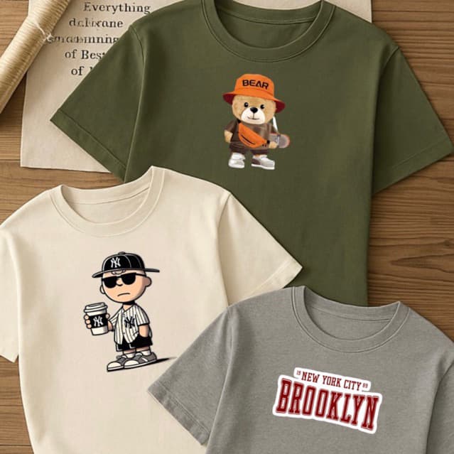 kit 3 camiseta menino criança juvenil barata verão algodão blusas camisetas masculinas