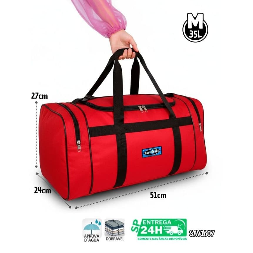 35L - Bolsa De Viagem Sacola Viagem Media Com Alça Transversal