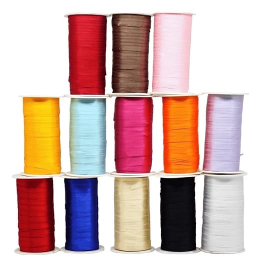 Fita de Cetim Lisa - 7mm/100m - Diversas Cores