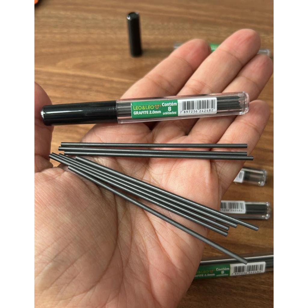 Grafite 2.0 HB Minas grossas para lapiseira 2.0 LÉO&LÉO
