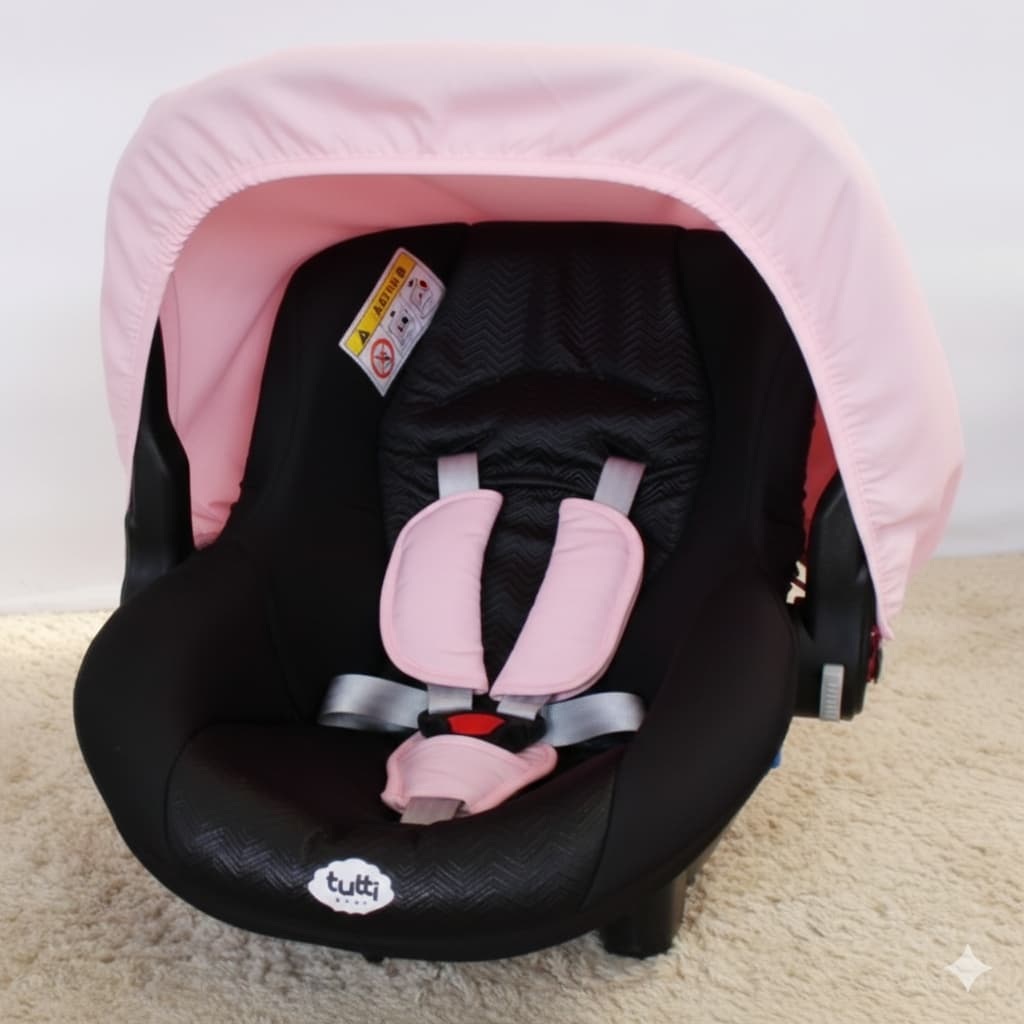 Capota e Protetor de Cinto Bebê Conforto Proteção Solar Ajustável