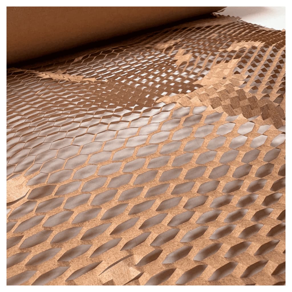 Bobina Papel Colmeia 50m Proteção Reforçada 38cm - Envio Seguro para Loja Virtual