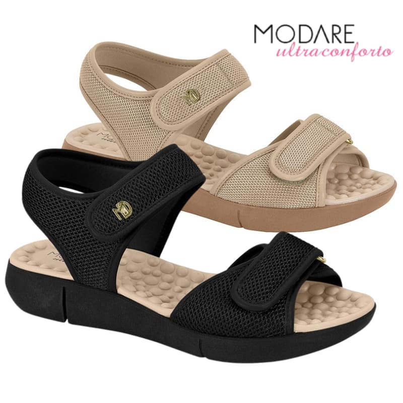 Sandalia Ortopedica Modare Feminino Esporao Massageador Macio Ultraconforto Original