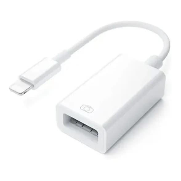 Cabo OTG USB Lightning Compatível Com Iphone 11 12 13 14 Pro Max Mini Cabo Otg