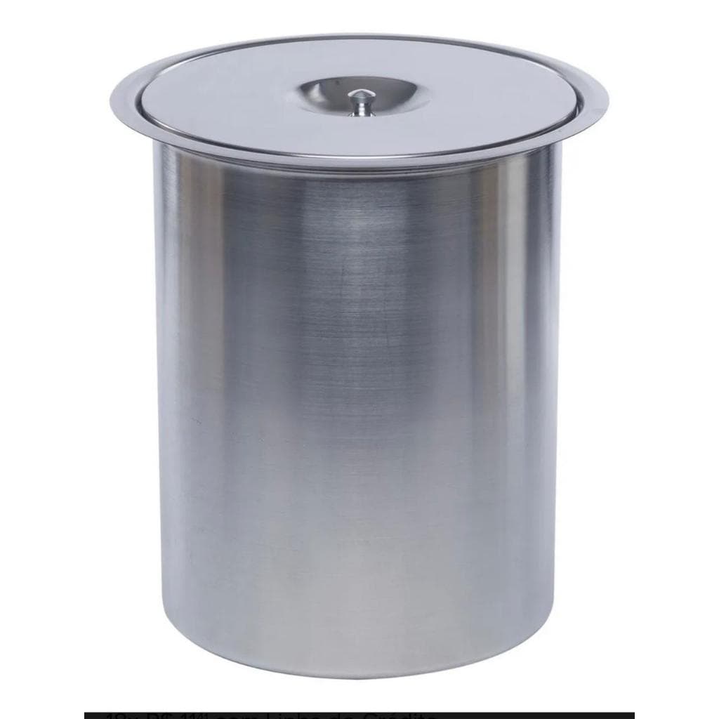 Lixeira Cozinha Embutir Pia Granito Em Inox - Balde em Alumínio. 3 Litros
