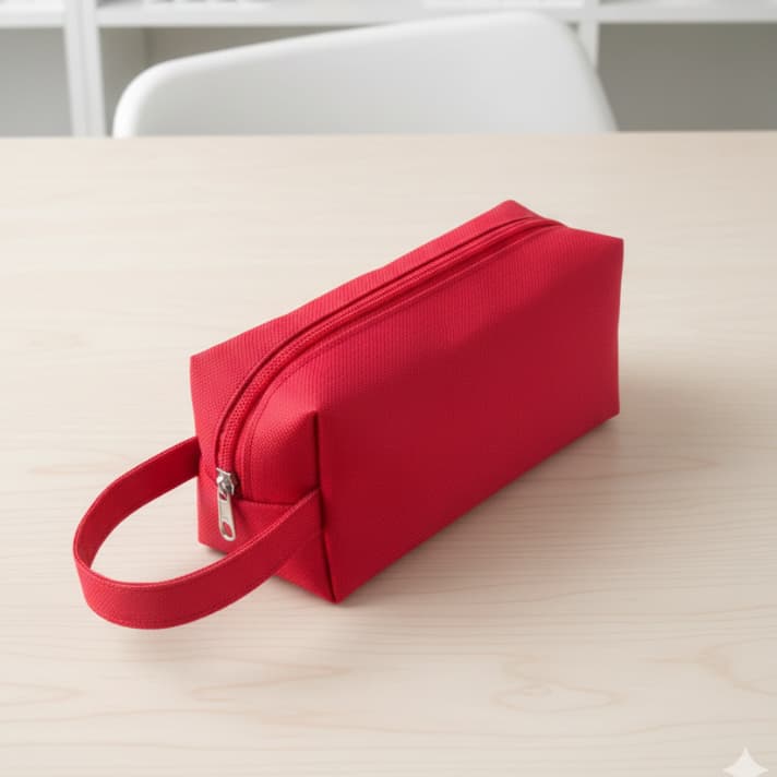 Necessaire Estojo Com Alça Feminina Masculina Nylon 600 Organizadora Premium Varias Cores Com Nfe Envio Imediato