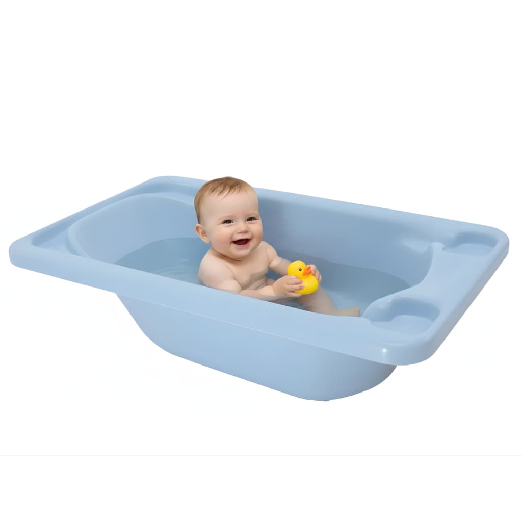 Banheira Plástica Para Bebê Galzerano Rígida