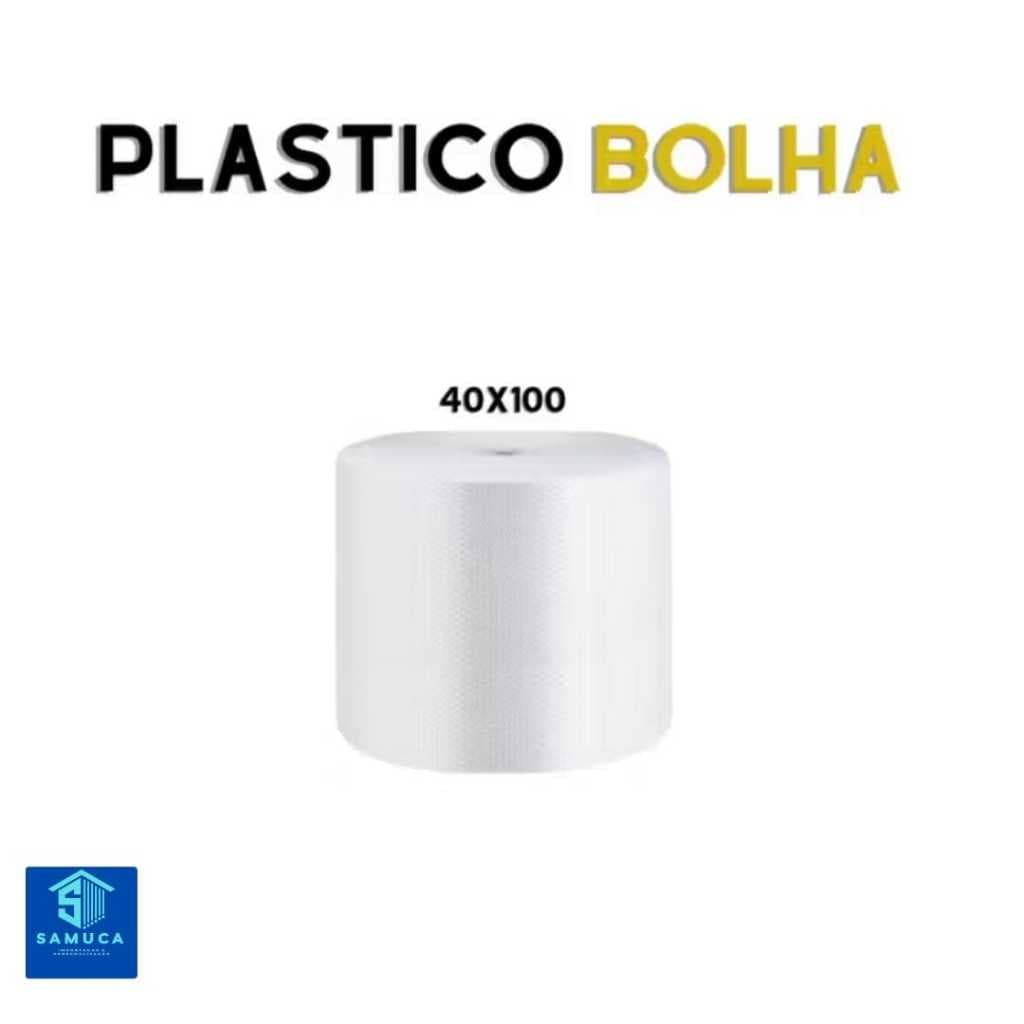 PLÁSTICO BOLHA 40 CM X 100 METROS  PARA EMBALAGEM BOBINA