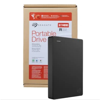 Hd Externo 2TB Disco Rígido Externo Portátil Seagate 2TB 2000gb Usb 3.0 Cor Preto