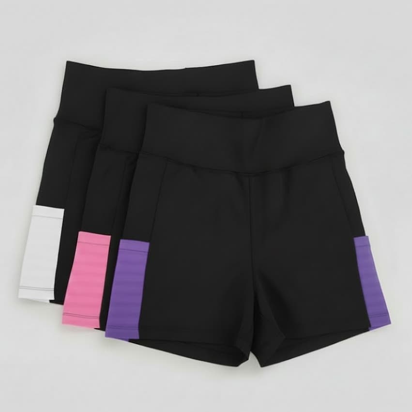 Kit com 3 Shorts SUPLEX Liso com Bolso Fitness – Conforto e Zero Transparência