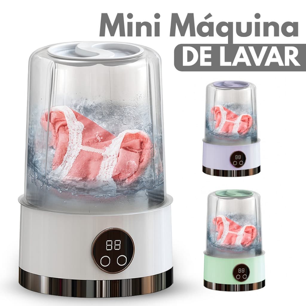 Mini Lavadora Automática 1000ml USB – Para Roupas Íntimas, Calcinhas e Meias