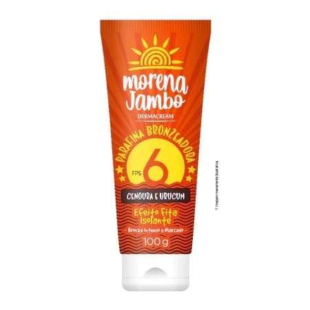 Parafina Bronzeadora Morena Jambo Efeito Fita Isolante Cenoura e Urucum Bisnaga 100g
