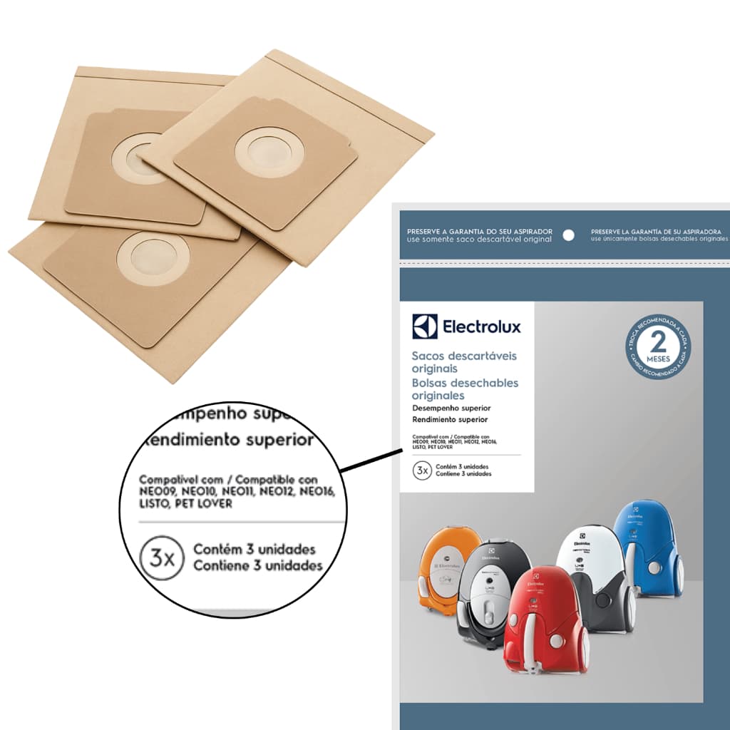 Saco Aspirador Original Neo09 Neo10 Neo11 Neo12 Neo16 Listo