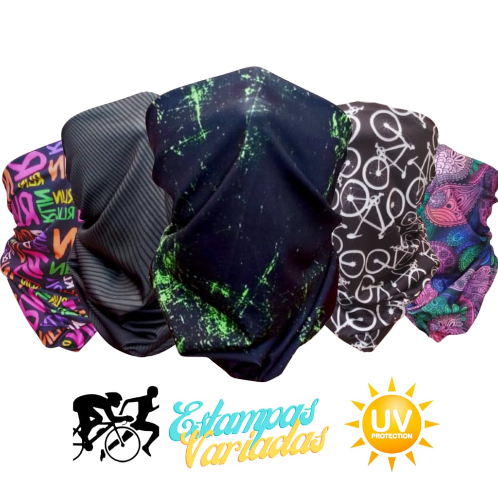 Bandanas Ciclismo Corrida Pesca Proteção Uv+
