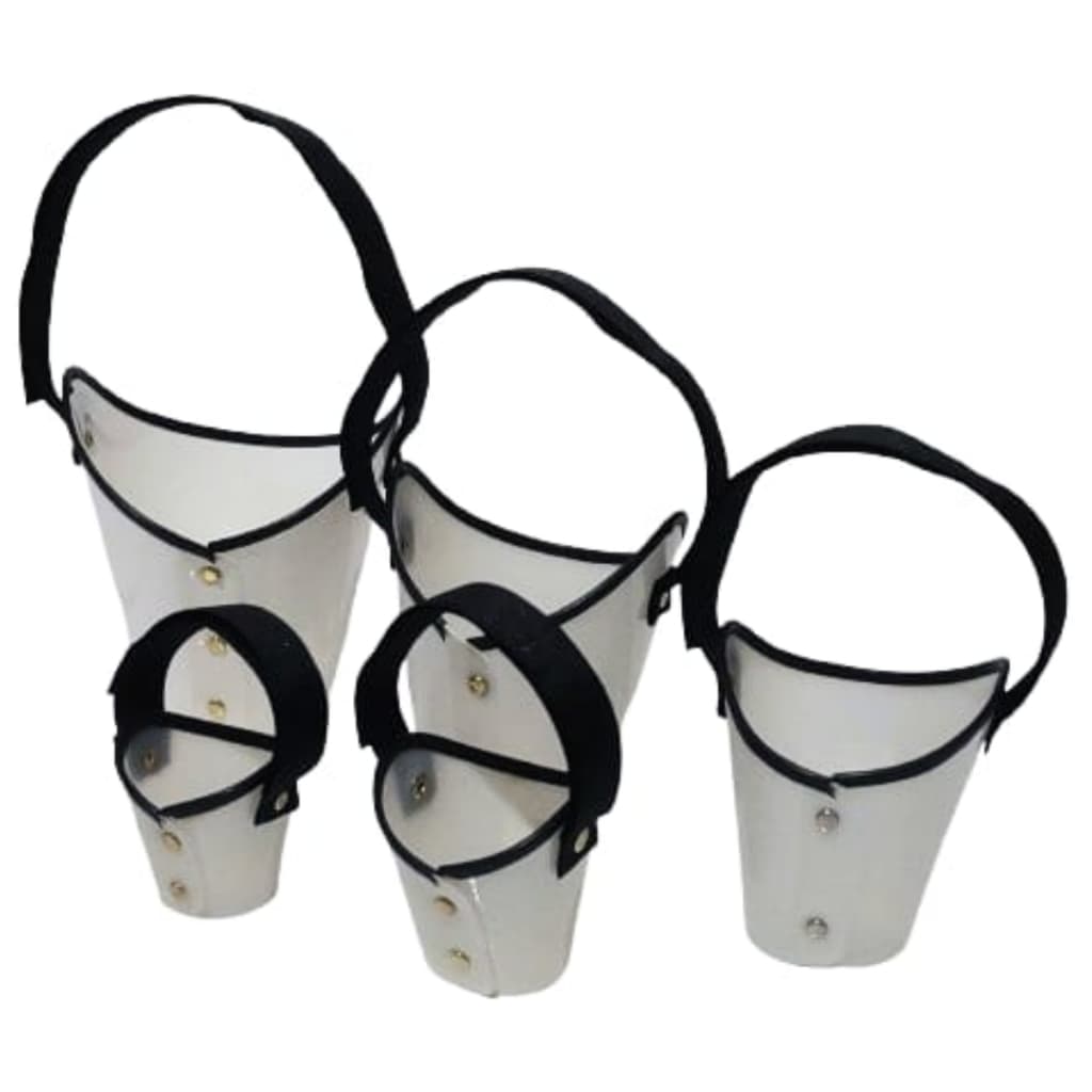 Focinheira Cirúrgica Passeios Polipropileno Para Cães Pequeno Médio Grande Porte Kit 1 ao 5