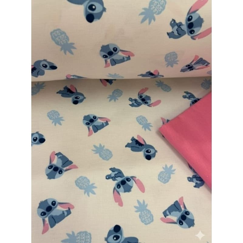 1 Metro - Tecido Malha 100% Algodão Personagens Disney 2 Metros De Largura